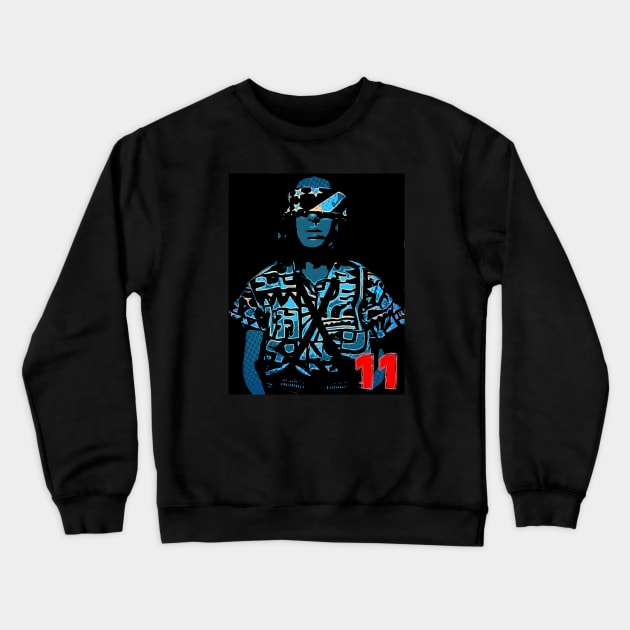 Eleven Crewneck Sweatshirt by KazArtDesigns